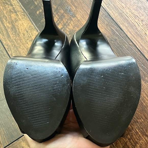 Nine‎ West black peep toe heel, like new, size 6.5 - Picture 4 of 7